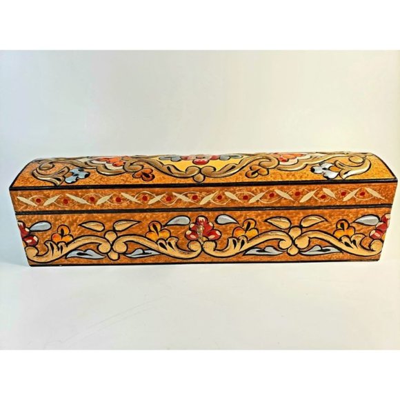 Bronze Small Hand Painted 3D Design Jewelry Box - Picture 2 of 6
